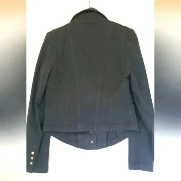 Anthropologie snap front blazer stretchy dark grey womens size 6‎ - Picture 6 of 6